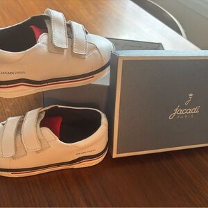 Jacadi White and Red Kids Sneakers